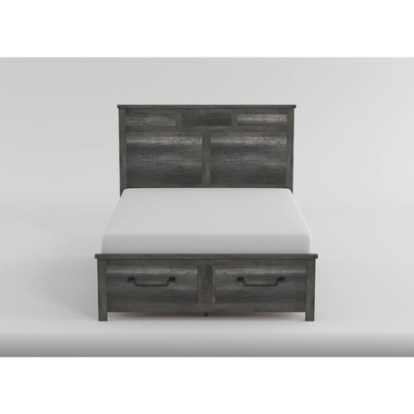 Lenior Gray King Storage Platform Bed from Homelegance - Luna Furniture