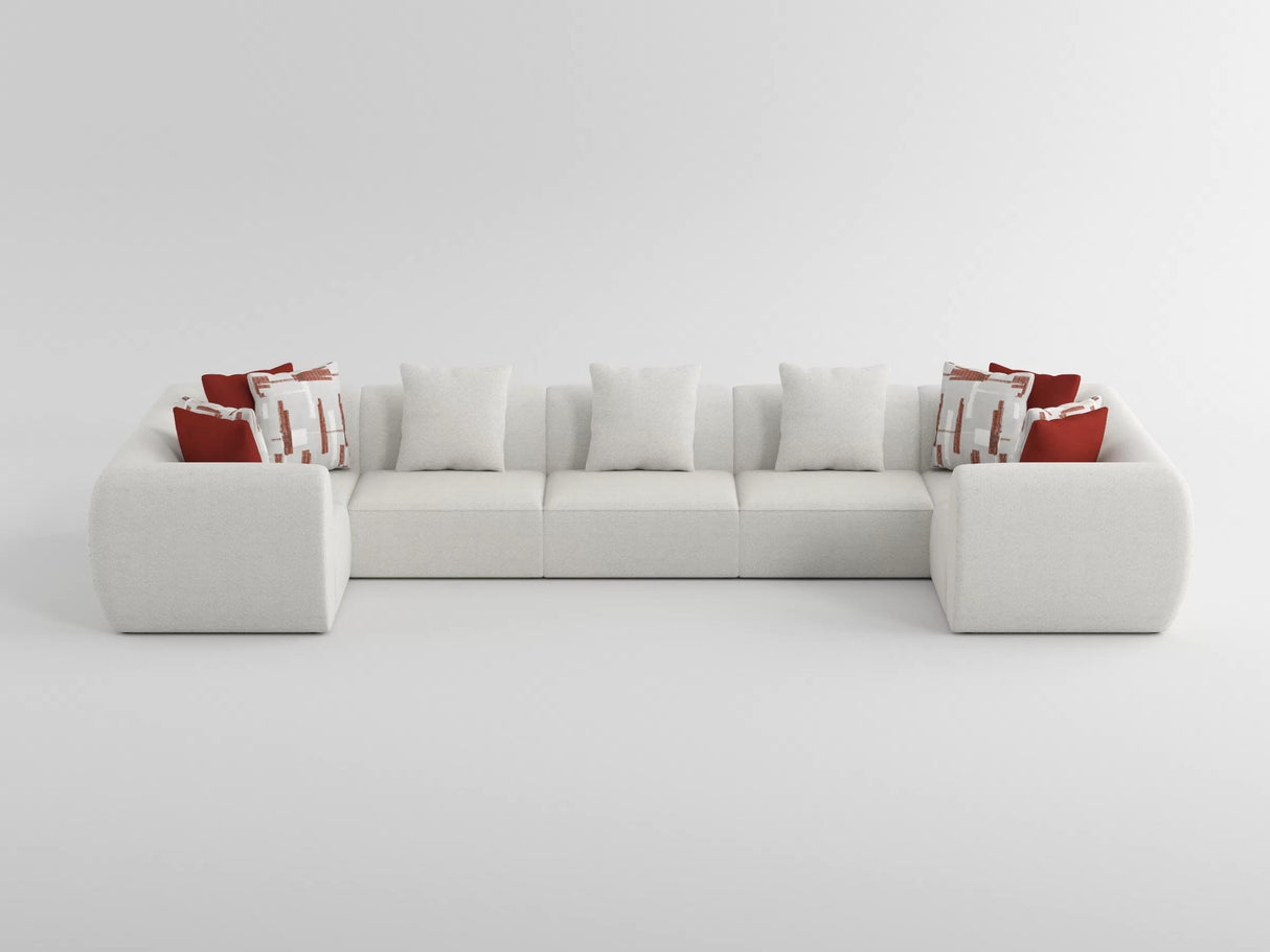 Franz Beige Chenille 7-Piece Modular Sectional from Homelegance - Luna Furniture
