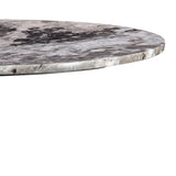 Dauphine 36" Round Bistro Table in Patagonia Marble with Black Base from Home Trends & Design - Luna Furniture