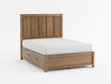 Charlotte Light Brown Eastern King Storage Platform Bed from Homelegance - Luna Furniture