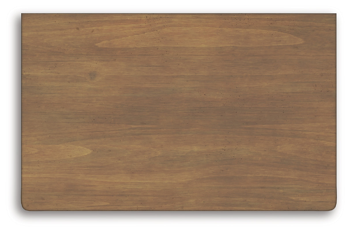 Feddinger King Storage Sleigh Bed with Mirrored Dresser, Chest and Nightstand in Medium Brown from Ashley - Luna Furniture