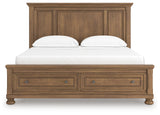 Feddinger Medium Brown California King Panel Storage Bed from Ashley - Luna Furniture
