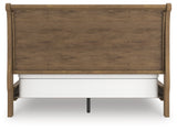 Feddinger Medium Brown California King Sleigh Bed from Ashley - Luna Furniture
