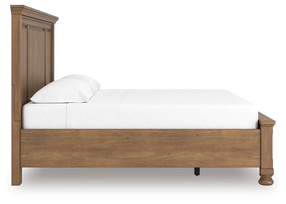 Feddinger Medium Brown King Panel Storage Bed from Ashley - Luna Furniture