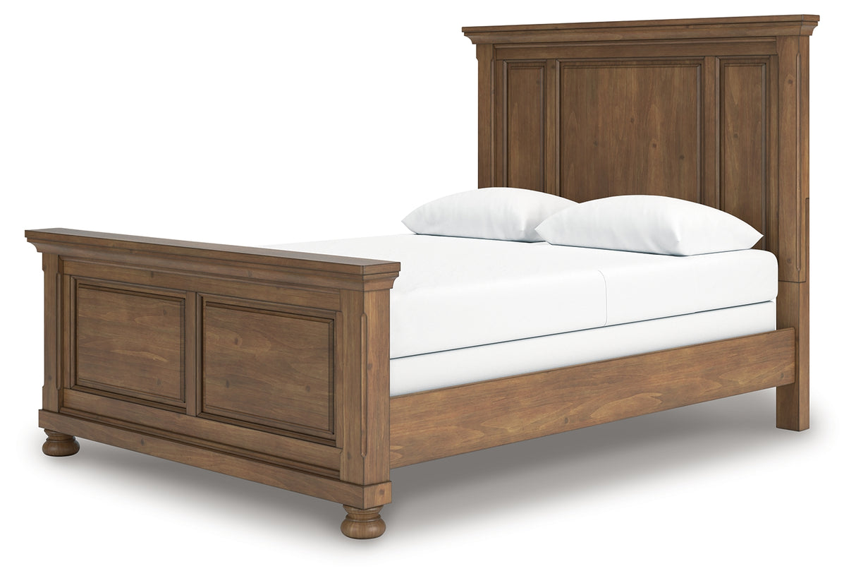Feddinger Medium Brown Queen Panel Bed from Ashley - Luna Furniture