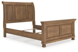 Feddinger Medium Brown Queen Sleigh Bed from Ashley - Luna Furniture
