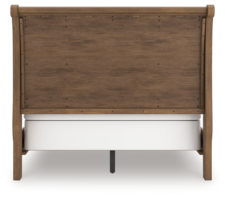 Feddinger Medium Brown Queen Sleigh Bed from Ashley - Luna Furniture