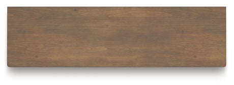 Feddinger Queen Panel Bed with Dresser in Medium Brown from Ashley - Luna Furniture