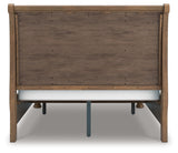 Feddinger Queen Storage Sleigh Bed with Dresser and Nightstand in Medium Brown from Ashley - Luna Furniture