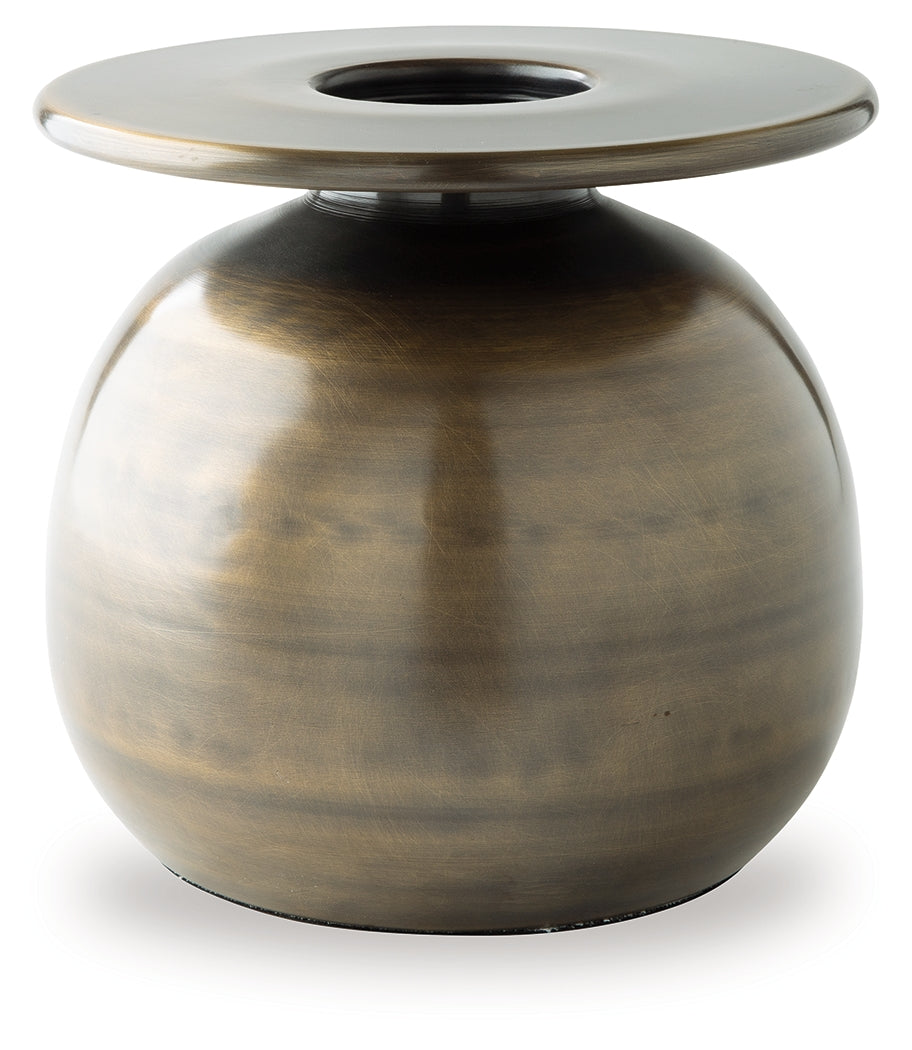 Fedorleigh Antique Brass Finish Vase from Ashley - Luna Furniture