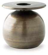 Fedorleigh Antique Brass Finish Vase from Ashley - Luna Furniture