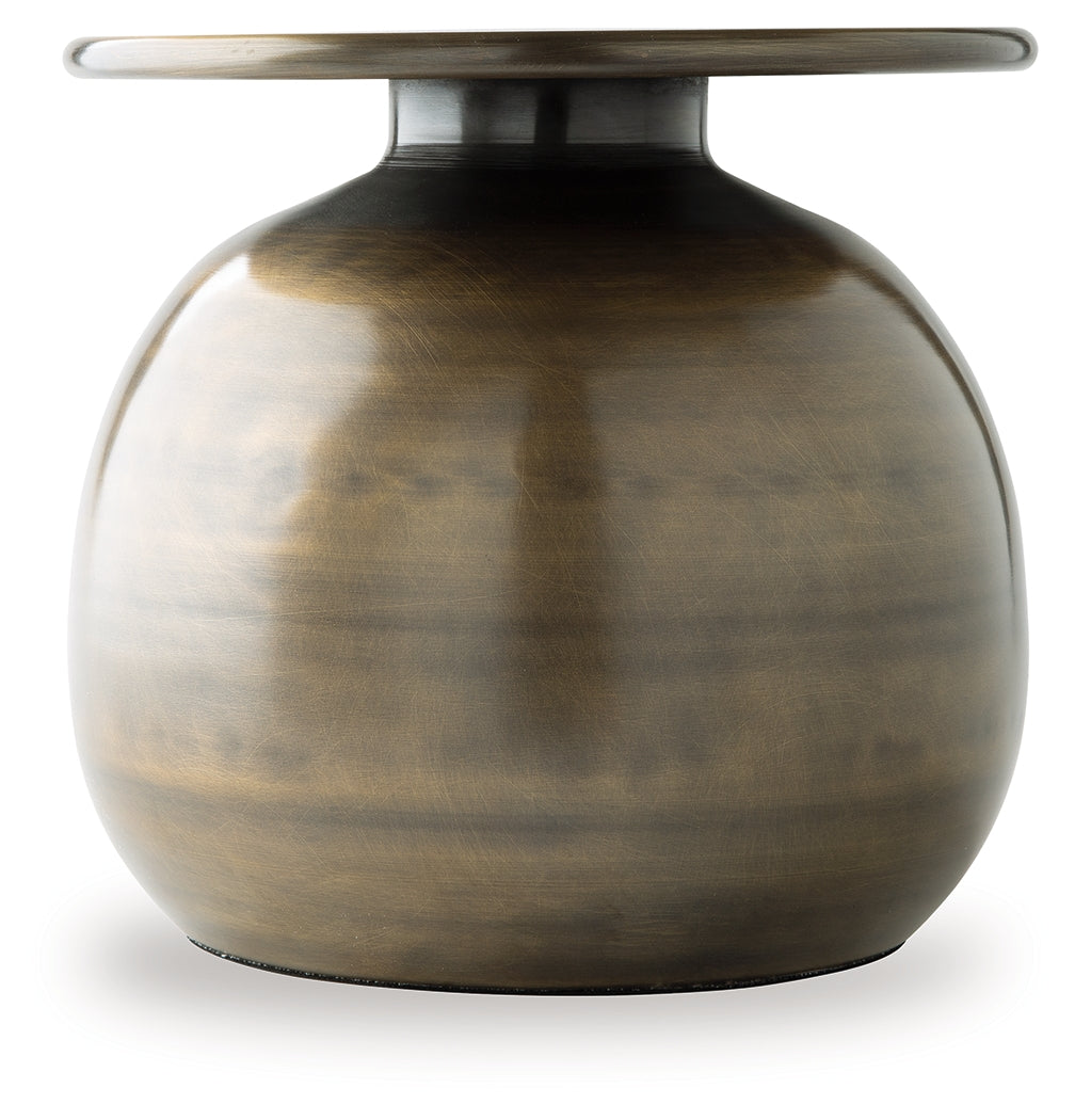 Fedorleigh Antique Brass Finish Vase from Ashley - Luna Furniture