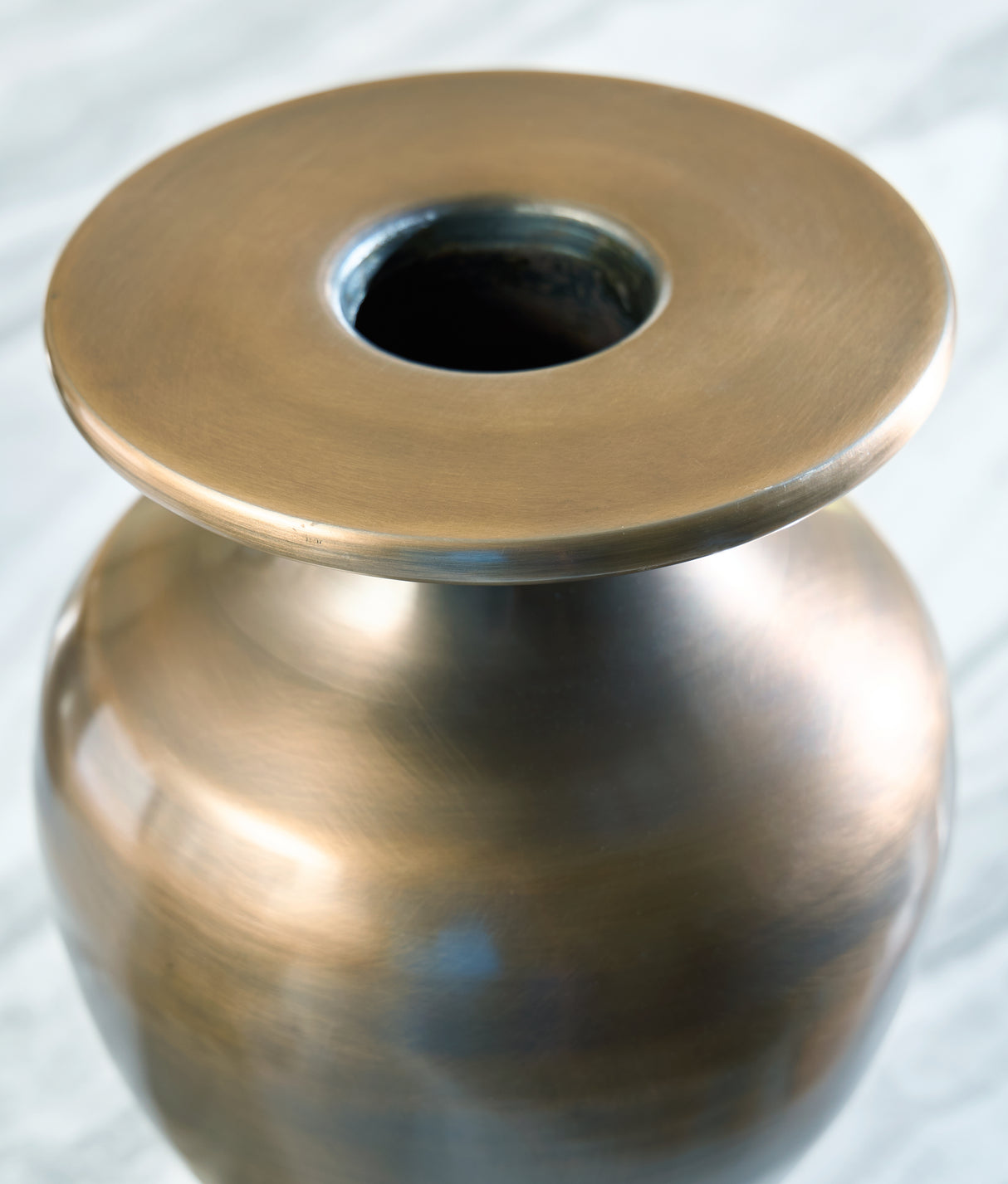 Fedorleigh Antique Brass Finish Vase from Ashley - Luna Furniture