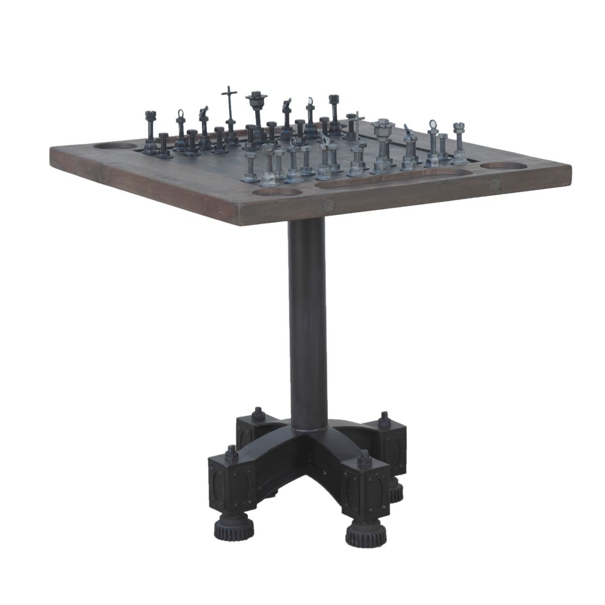 Eiffel 30" Chess Bistro Table from Home Trends & Design - Luna Furniture