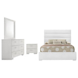 Felicity 4-piece Full Bedroom Set White High Gloss from Coaster - Luna Furniture