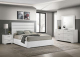 Felicity 4-piece Queen Bedroom Set White High Gloss from Coaster - Luna Furniture