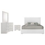 Felicity 4-piece Queen Bedroom Set White High Gloss from Coaster - Luna Furniture