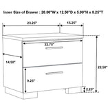 Felicity 4-piece Twin Bedroom Set White High Gloss from Coaster - Luna Furniture