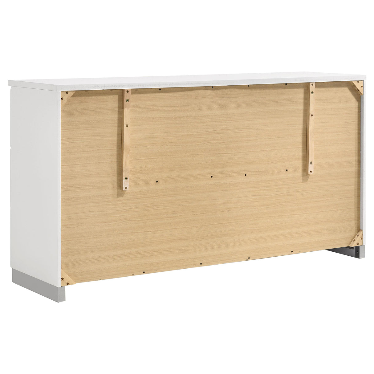 Felicity 4-piece Twin Bedroom Set White High Gloss from Coaster - Luna Furniture
