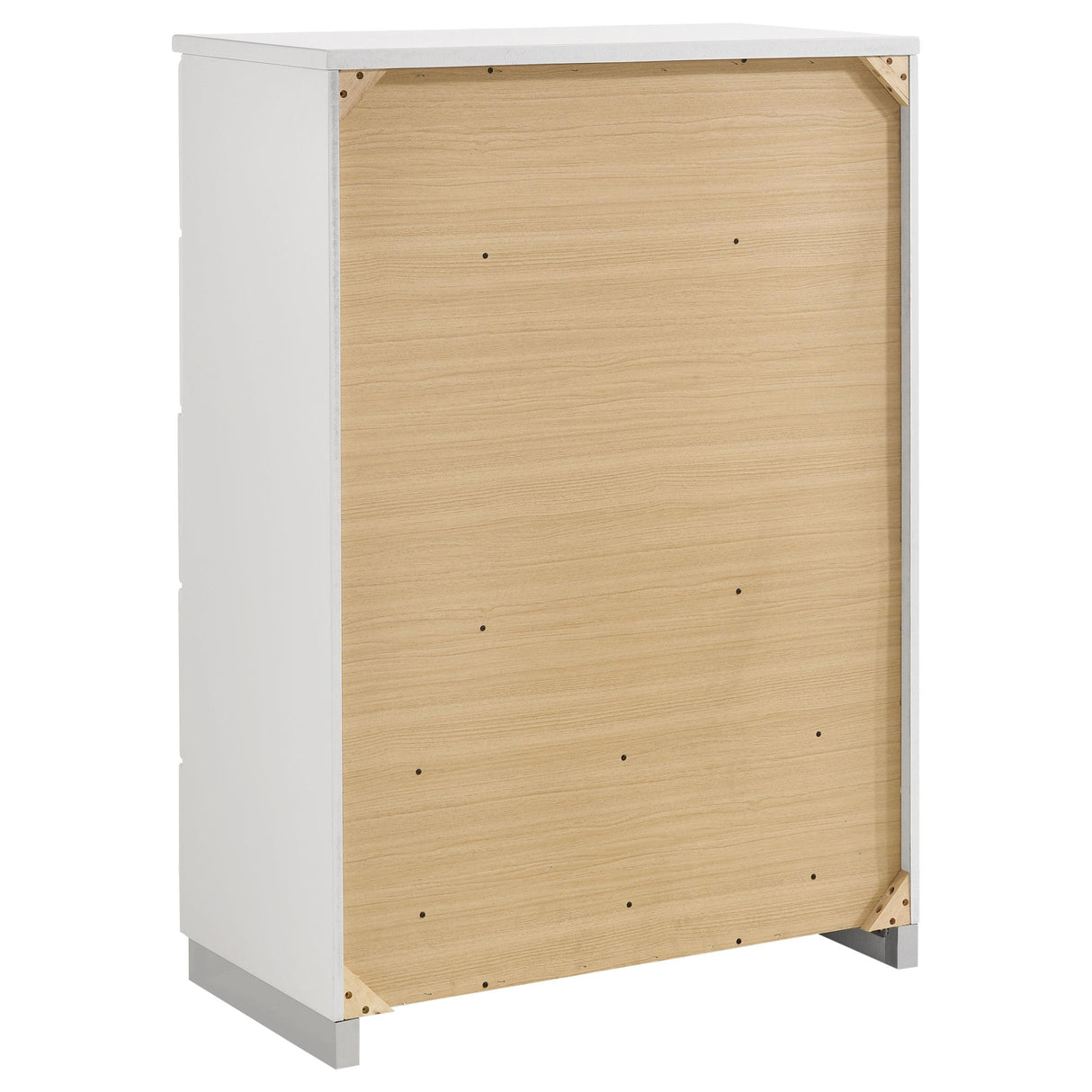 Felicity 5-piece California King Bedroom Set White High Gloss from Coaster - Luna Furniture