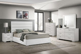 Felicity 5-piece Queen Bedroom Set White High Gloss from Coaster - Luna Furniture