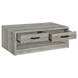 Felix Gray Driftwood 2-Piece Coffee and End Table Set from Coaster - Luna Furniture