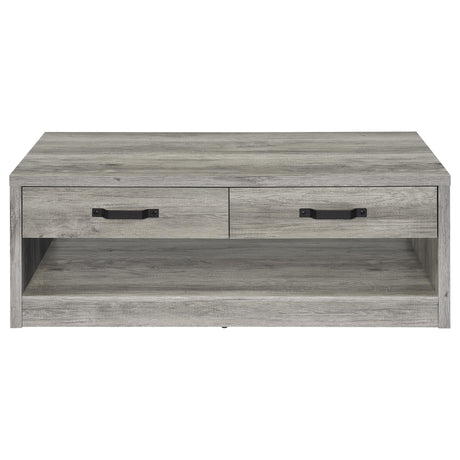 Felix Gray Driftwood 2-Piece Coffee and End Table Set from Coaster - Luna Furniture