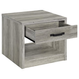Felix Gray Driftwood 2-Piece Coffee and End Table Set from Coaster - Luna Furniture