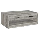 Felix Gray Driftwood 3-Piece Coffee and End Table Set from Coaster - Luna Furniture