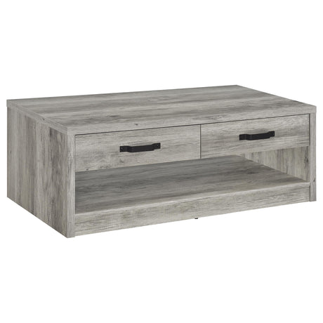 Felix Gray Driftwood 3-Piece Coffee and End Table Set from Coaster - Luna Furniture