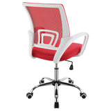 Felton Red Upholstered Adjustable Home Office Desk Chair from Coaster - Luna Furniture