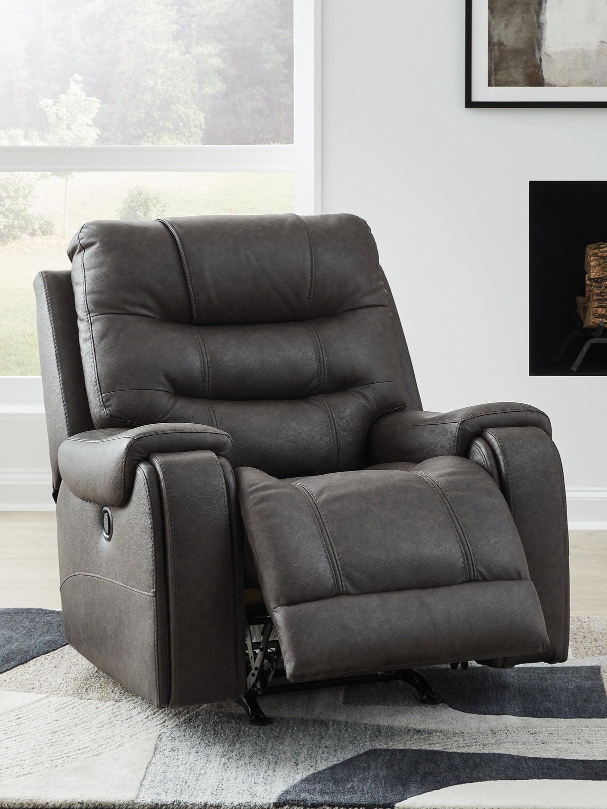 Femley Smoke Recliner from Ashley - Luna Furniture