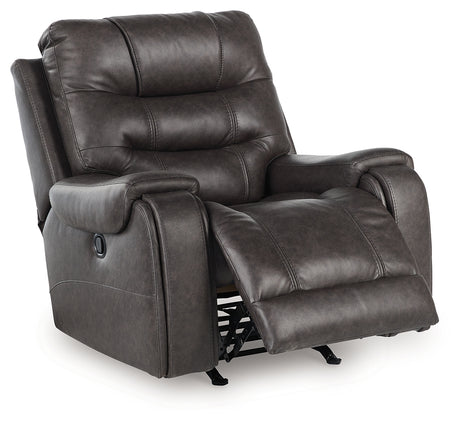 Femley Smoke Recliner from Ashley - Luna Furniture