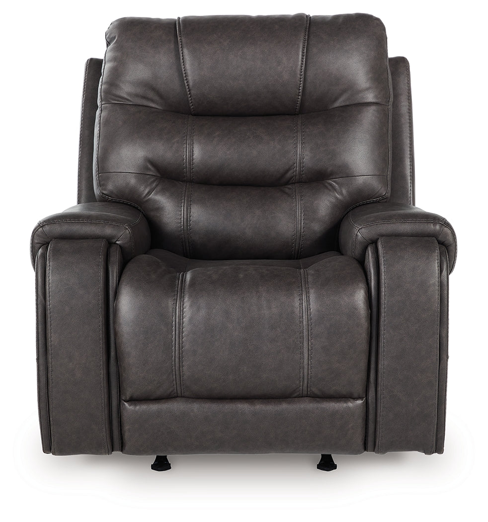 Femley Smoke Recliner from Ashley - Luna Furniture