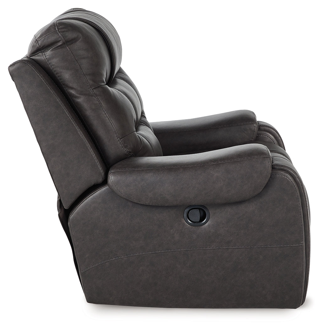Femley Smoke Recliner from Ashley - Luna Furniture