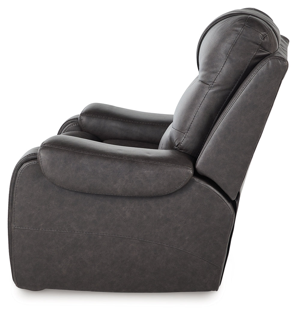 Femley Smoke Recliner from Ashley - Luna Furniture
