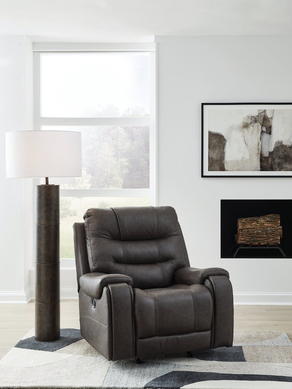 Femley Smoke Recliner from Ashley - Luna Furniture