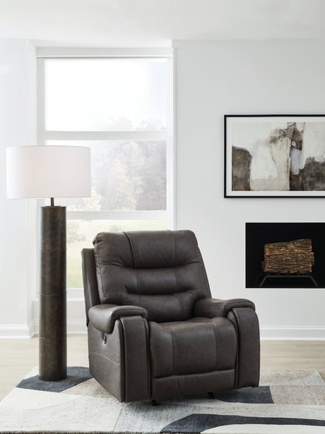 Femley Smoke Recliner from Ashley - Luna Furniture