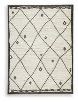 Fenriston Cream/Black Large Rug from Ashley - Luna Furniture