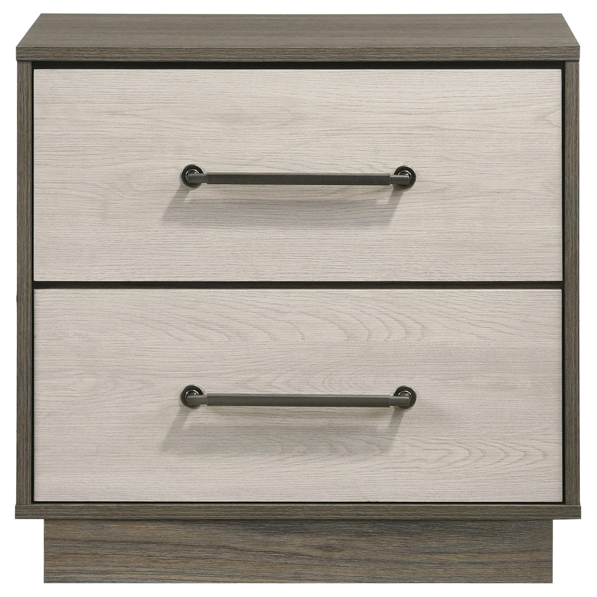Fenwick Gray Oak 2-Drawer Nightstand from Coaster - Luna Furniture