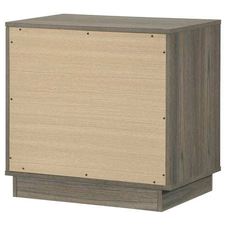 Fenwick Gray Oak 2-Drawer Nightstand from Coaster - Luna Furniture