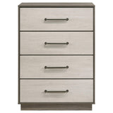 Fenwick Gray Oak 4-Drawer Chest of Drawers from Coaster - Luna Furniture