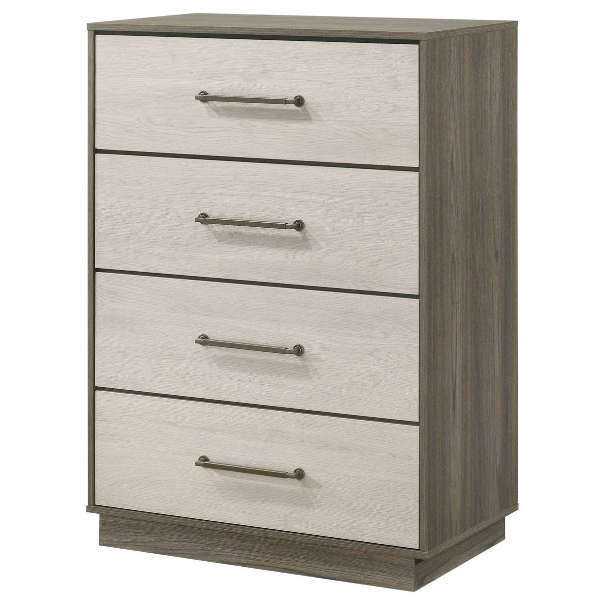 Fenwick Gray Oak 4-Drawer Chest of Drawers from Coaster - Luna Furniture