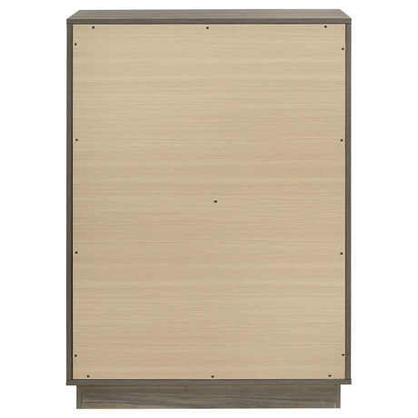 Fenwick Gray Oak 4-Drawer Chest of Drawers from Coaster - Luna Furniture