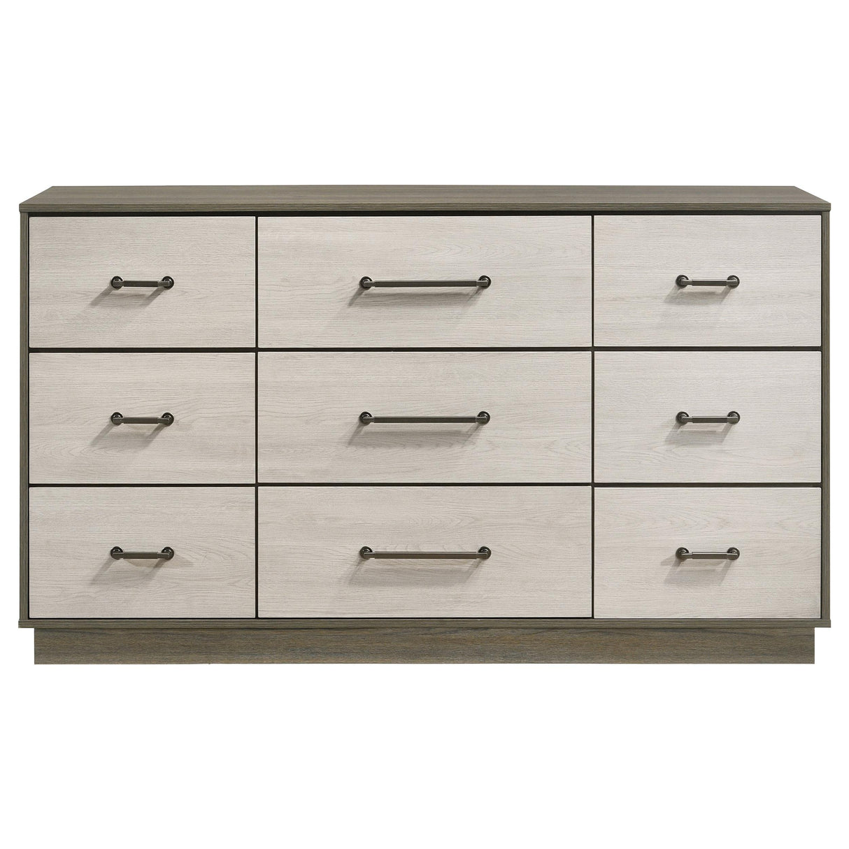 Fenwick Gray Oak 9-Drawer Dresser from Coaster - Luna Furniture