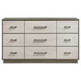 Fenwick Gray Oak 9-Drawer Dresser from Coaster - Luna Furniture