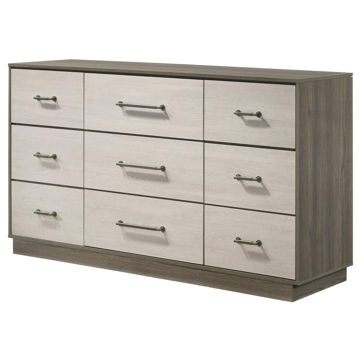Fenwick Gray Oak 9-Drawer Dresser from Coaster - Luna Furniture