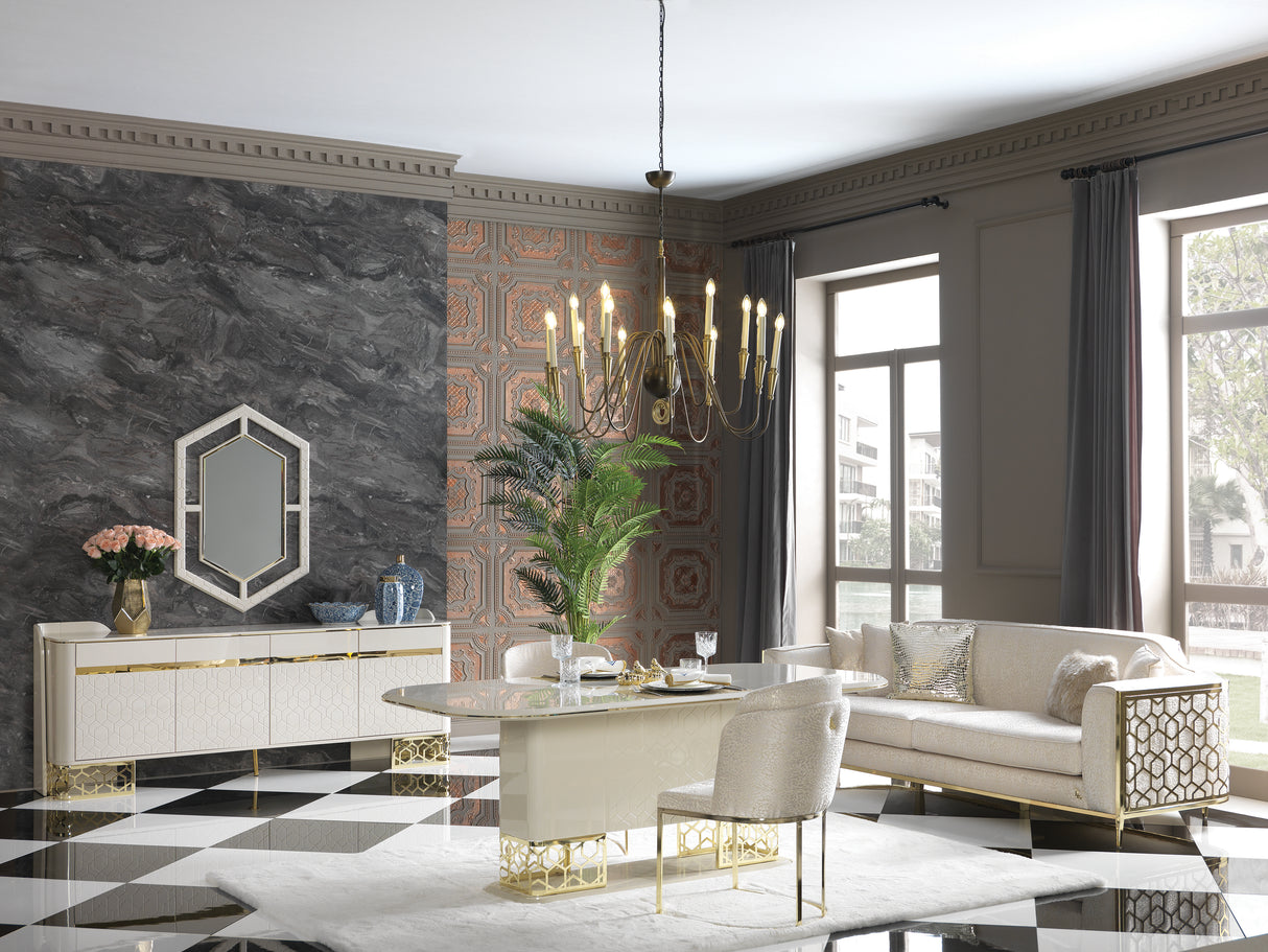 Ferani Dining Table from Luna Luxury - Luna Furniture