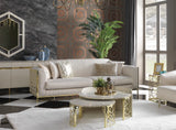 Ferani Ivory Living Room Set from Luna Luxury - Luna Furniture