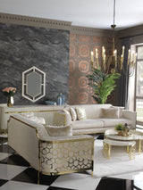 Ferani Ivory Living Room Set from Luna Luxury - Luna Furniture